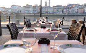 restaurant le Saint Laurent : panorama sur les quais de Saône © Le Petit Blanc